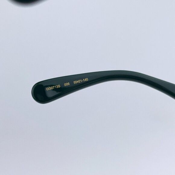 Gucci GG0713S 006 Sunglasses Black Green Gray Gradient Oversized Woman - Picture 8 of 10